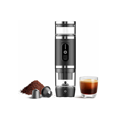 اسپرسو ساز قابل حمل کف ساز شیر لپرسو مدل LEPRESSO 4 IN 1 PORTABLE COFFEE MACHINE LPCFFM4IN1BK