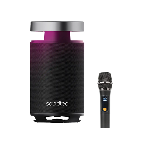 اسپیکر بلوتوثی به همراه میکروفون ساندتک پرودو PORODO TIESTO PORTABLE KARAOKE SPEAKER PDSTGW62BK