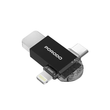 مبدل پرودو مدل PORODO USB 3.0 OTG ADAPTER TYPE-C | LIGHTNING PD-ETKO8-BK