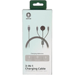 کابل شارژ گرین لاین مدل GREEN LION 3-IN-1 CHARGING CABLE GN3N1CABLE