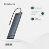 هاب 12 پورت تایپ سی گرین لاین مدل GREEN LION 12 IN 1 4K HDMI GHB-8 GN12N1CHUB