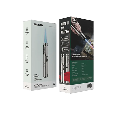 فندک اتمی گرین لاین مدل GREEN LION JET FLAME WINDPROOF LIGHTER GTL-50 GNJTFLMWPL