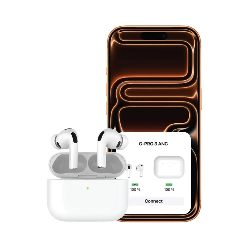 هندزفری بلوتوثی طرح ایرپاد گرین لاین مدل GREEN LION EARBUDS PRO 3GNPRO3ANCWH