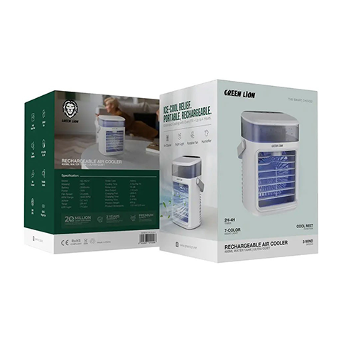 فن خنک کننده گرین لاین مدل GREEN LION RECHARGEABLE AIR COOLER  GL-AC12 GNREAC12COL