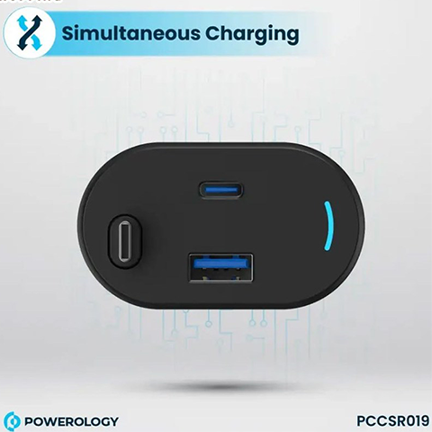 شارژر فندکی 65W پاورولوژی مدل PCCSR019