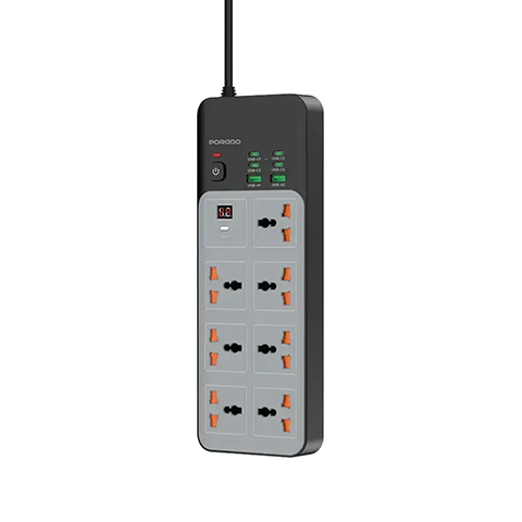 چندراهی برق 3000W پرودو مدل PORODO UNIVERSAL POWER STRIP PDFWCH099