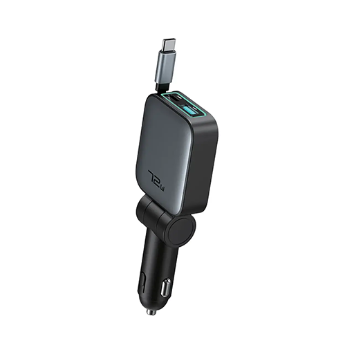 شارژر فندکی 72W گرین لاین GREEN LION RETRACTABLE GL-CC27 GNRT72WCHR