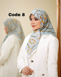 روسری ابریشم توییل عیدانه وارداتی 3166