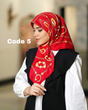 روسری ابریشم توییل عیدانه وارداتی 3166