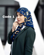روسری ابریشم توییل عیدانه وارداتی 3166