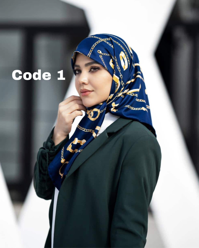 روسری ابریشم توییل عیدانه وارداتی 3166