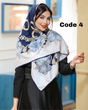 روسری ابریشم توییل دست دوز 3709 