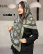 روسری نخ اسپان گلدار بهاره 3535