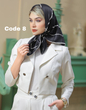 مینی اسکارف ابریشم وارداتی 4174