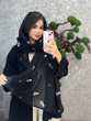 شال مشکی نخی گلدوزی آناناس 3638