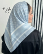 مینی اسکارف ، مینی اسکارف آبی ، آبی مه آود ، مینی اسکارف جدید ، مینی اسکارف تابستانه ، مینی اسکارف ترند 
