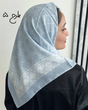 مینی اسکارف ، مینی اسکارف آبی ، آبی مه آود ، مینی اسکارف جدید ، مینی اسکارف تابستانه ، مینی اسکارف ترند 