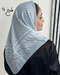 مینی اسکارف ، مینی اسکارف آبی ، آبی مه آود ، مینی اسکارف جدید ، مینی اسکارف تابستانه ، مینی اسکارف ترند 