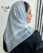 مینی اسکارف ، مینی اسکارف آبی ، آبی مه آود ، مینی اسکارف جدید ، مینی اسکارف تابستانه ، مینی اسکارف ترند 