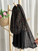 شال دوتیکه مشکی دورگیپور وارداتی 4207