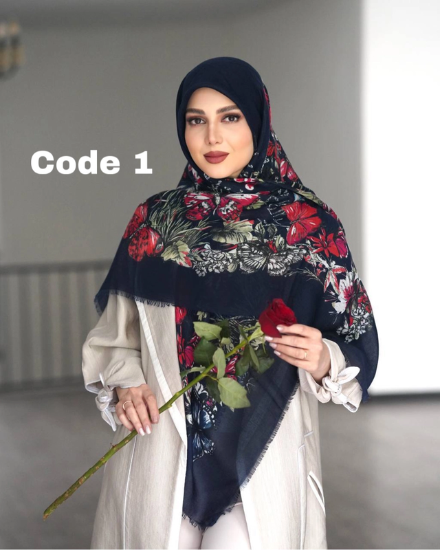 روسری نخ مودال  ،  روسری ، روسری سرمه ای ، روسری جدید ، روسری نخی ، روسری نخ پنبه ، روسری وارداتی ، روسری اورجینال ، روسری سبک ، روسری طرحدار ، روسری گلدار ، روسری بزرگ ، یگانه اسکارف 