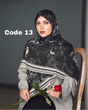  روسری نخ مودال ترک پک مشکی 4372