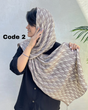 شال پلیسه طرحدار وارداتی 4094