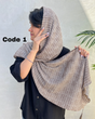 شال پلیسه طرحدار وارداتی 4094