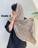 شال پلیسه طرحدار وارداتی 4094