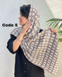 شال پلیسه طرحدار وارداتی 4094