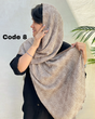 شال پلیسه طرحدار وارداتی 4094