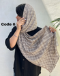 شال پلیسه طرحدار وارداتی 4094