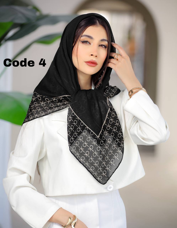 روسری ، روسری مشکی ، روسری جدید ، روسری مشکی طرحدار ، روسری نخی مشکی ، روسری حریرنخ طرح دار ، روسری محرمی ، شال و روسری ، روسری زنانه ، روسری جدید 