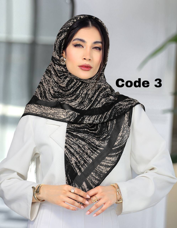 روسری ، روسری مشکی ، روسری جدید ، روسری مشکی طرحدار ، روسری نخی مشکی ، روسری حریرنخ طرح دار ، روسری محرمی ، شال و روسری ، روسری زنانه ، روسری جدید 