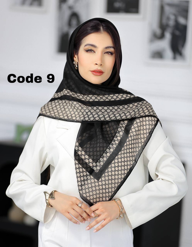 روسری ، روسری مشکی ، روسری جدید ، روسری مشکی طرحدار ، روسری نخی مشکی ، روسری حریرنخ طرح دار ، روسری محرمی ، شال و روسری ، روسری زنانه ، روسری جدید 