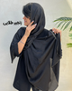 شال مشکی کریستال کارشده 4401