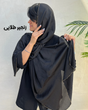 شال مشکی کریستال کارشده 4401