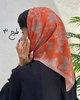 مینی اسکارف نارنجی اسمارتیزی طرحدار 3711