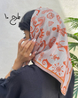 مینی اسکارف نارنجی اسمارتیزی طرحدار 3711