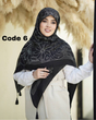 روسری نخ سیا اسکارف وارداتی 3621