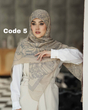 روسری نخ سیا اسکارف وارداتی 3621