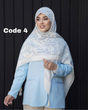 روسری نخ سیا اسکارف وارداتی 3621