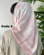 مینی اسکارف صورتی تابستانه 4475