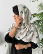شال نخی میکس سبز 4465
