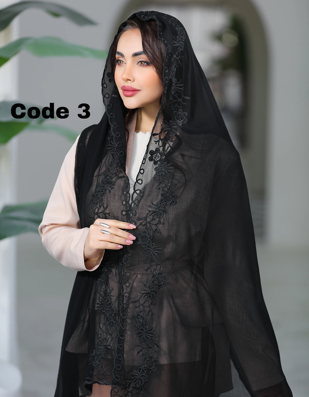 شال سافارین ترک گلدوزی وارداتی 4434