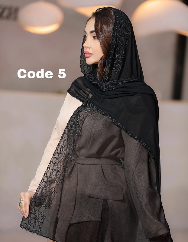 شال سافارین ترک گلدوزی وارداتی 4434