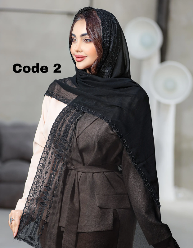 شال سافارین ترک گلدوزی وارداتی 4434