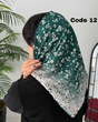 مینی اسکارف سبز دست دوز 3951