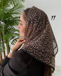 مینی اسکارف توری پلنگی 4009
