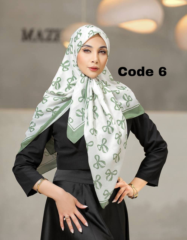 روسری پاپیون ابریشم توییل وارداتی 4602